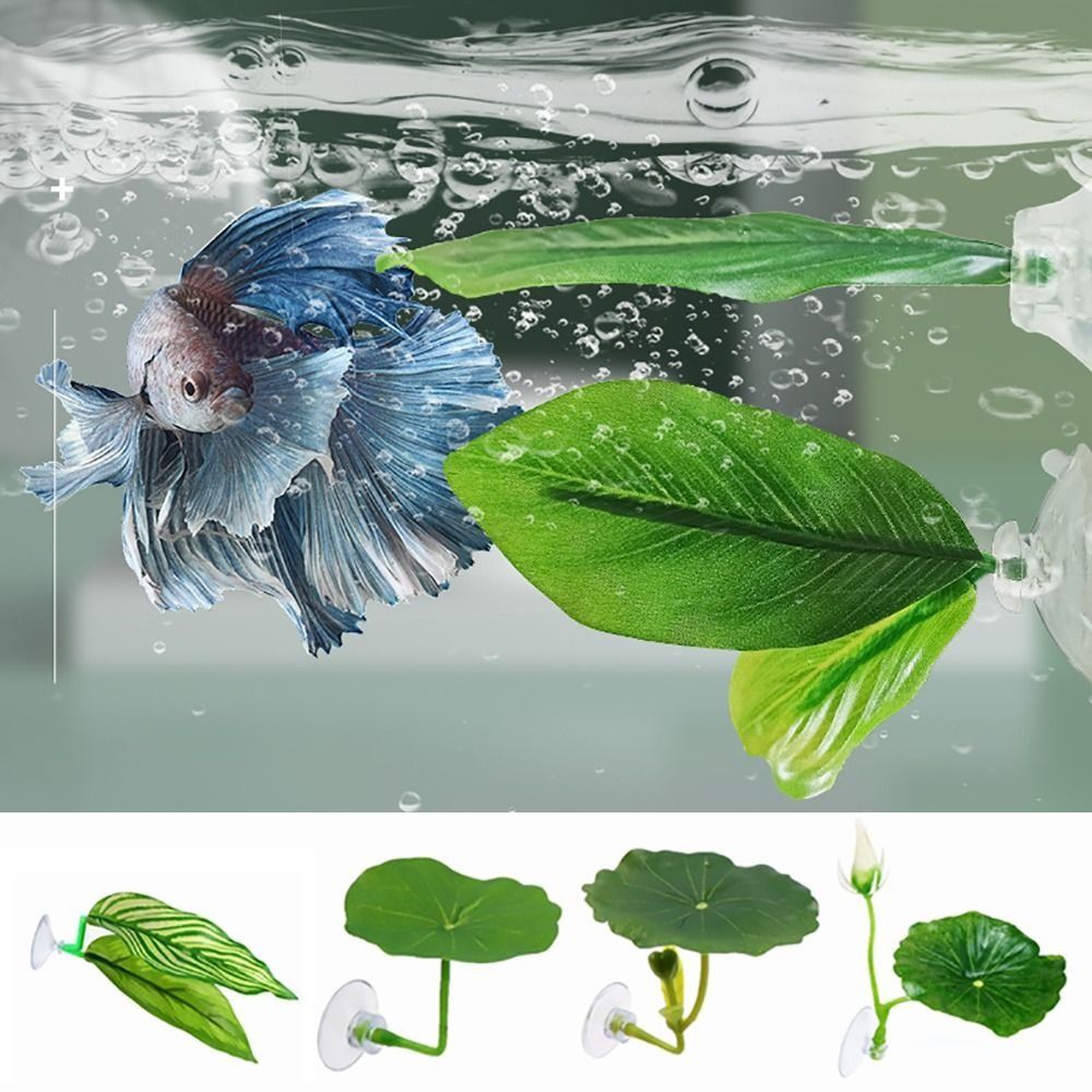 Plastic Betta Fish Rest Leaf S - Aquarium Plant Growth recension och pris
