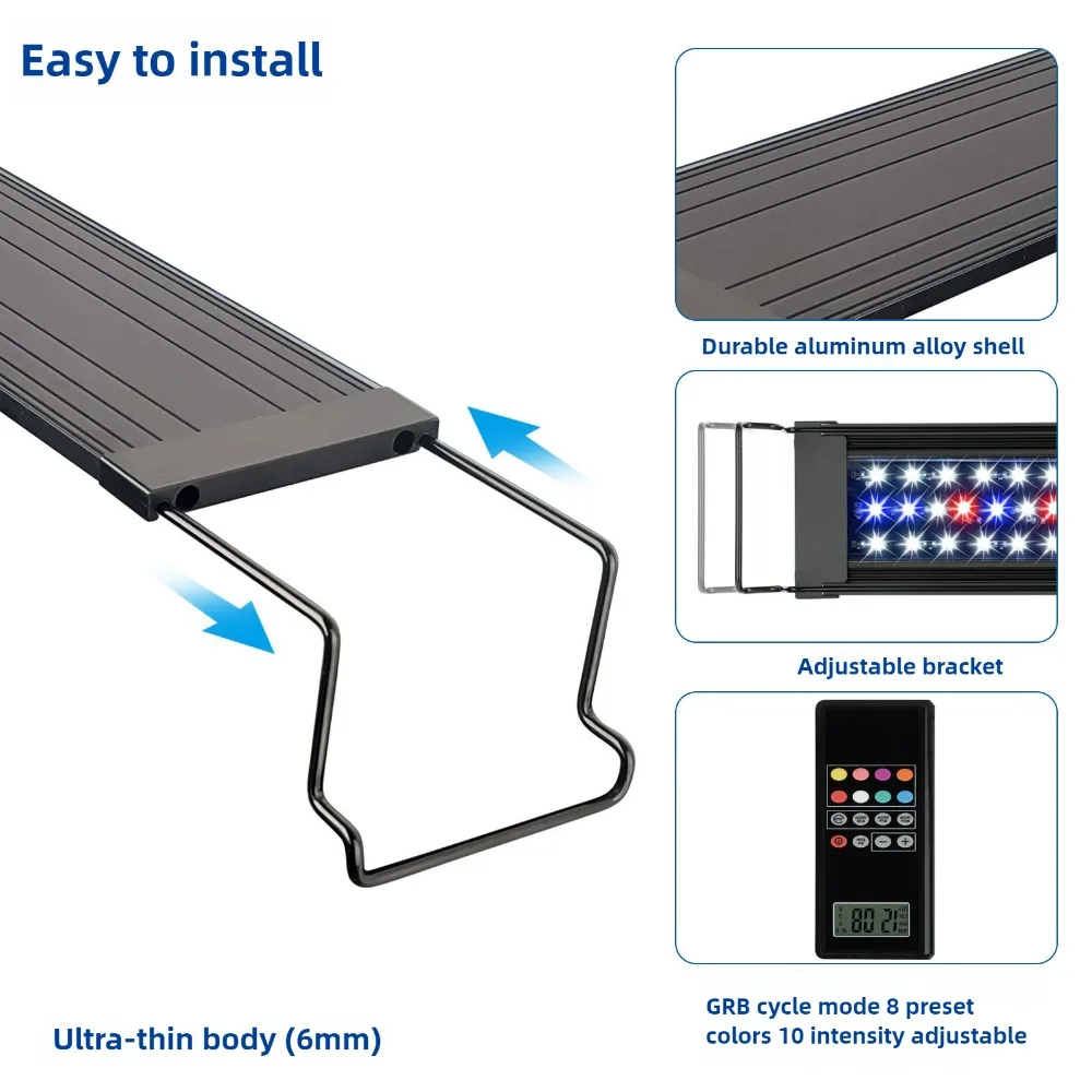 Programmable LED Aquarium Ligh - Planted Aquarium Algae Control recension och pris