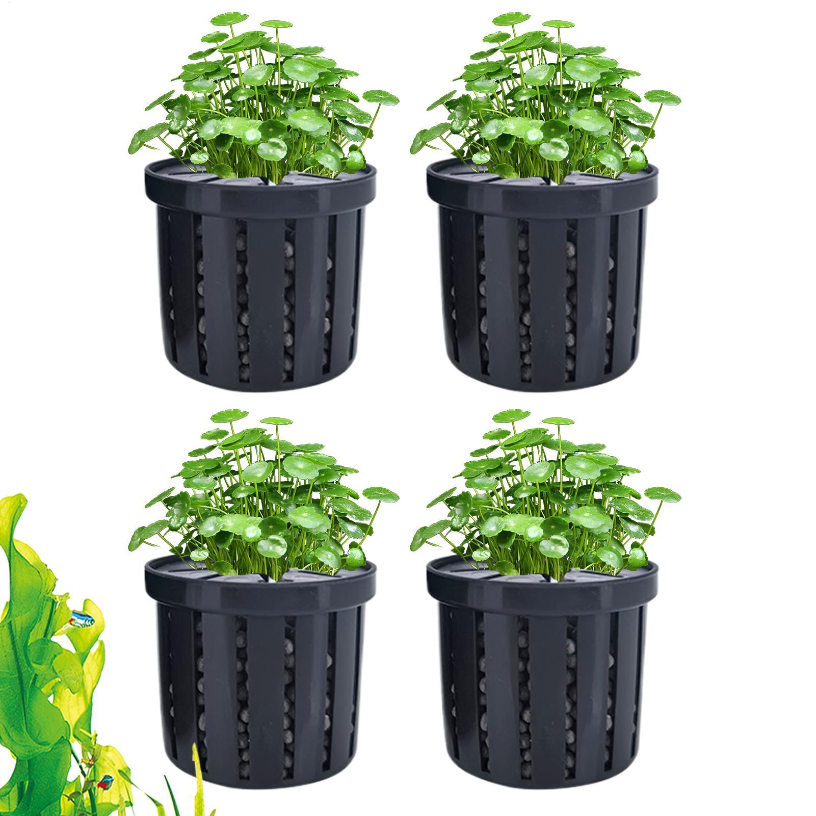 4 Pieces Aquarium Planter Pot  - Aquarium Plant Growth recension och pris