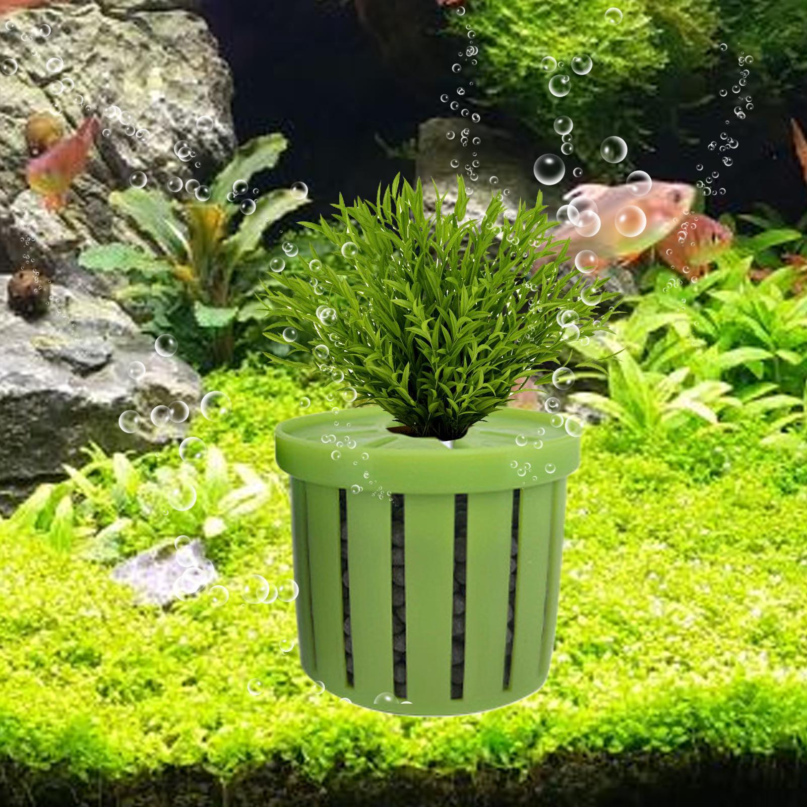 4 Pieces Aquarium Planter Pot  - Aquarium Plant Growth recension och pris