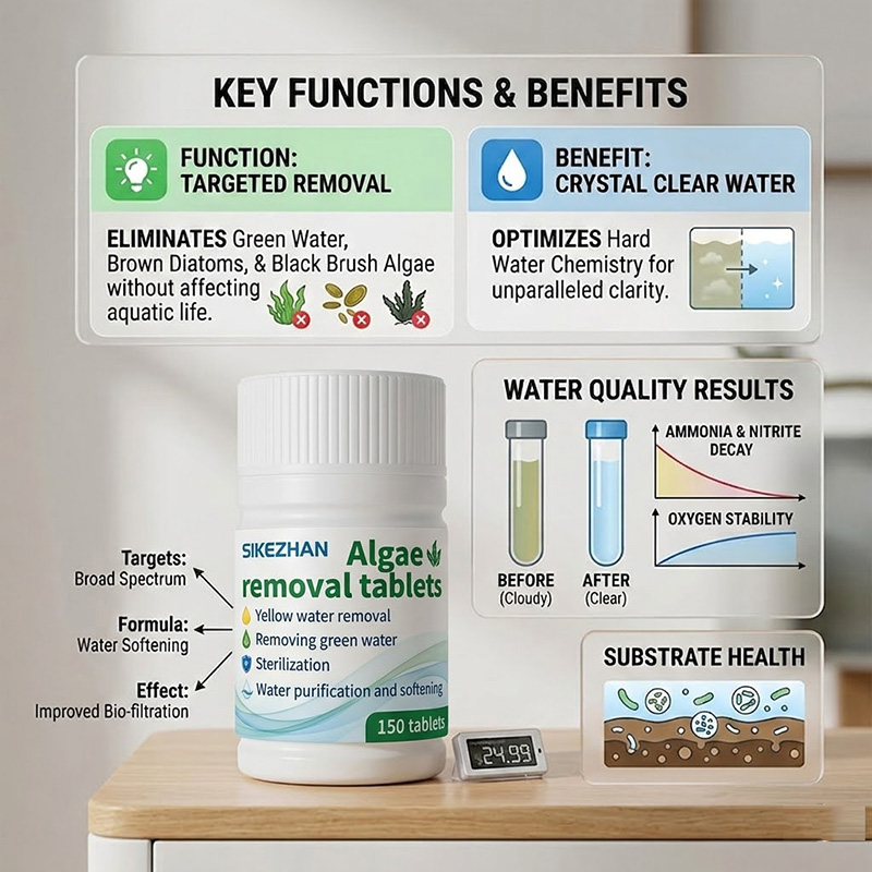 Fast Algae Remover Tablets Fis - Planted Aquarium Algae Control recension och pris