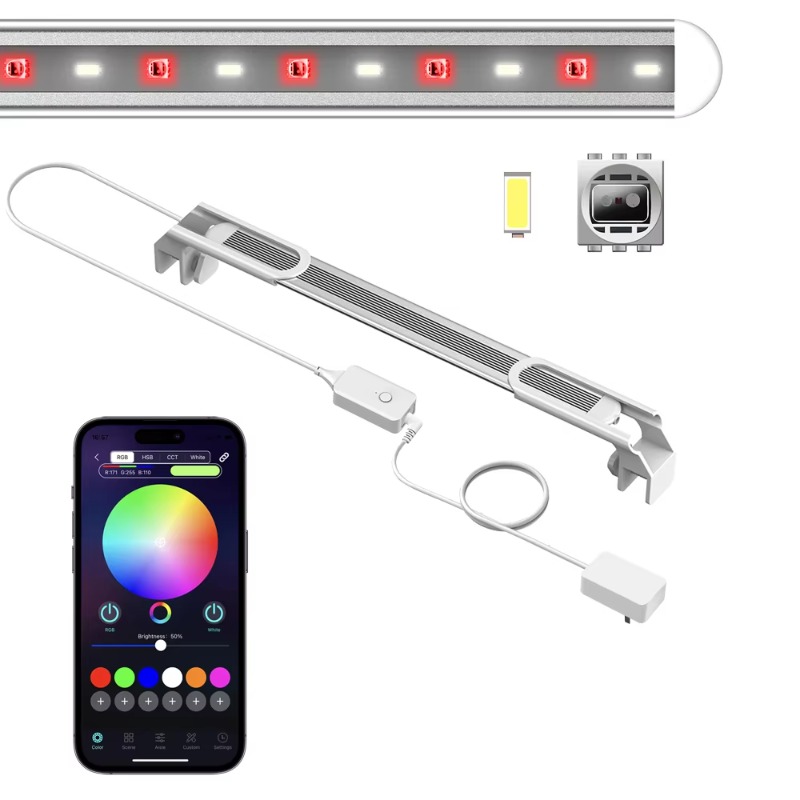 Smart LED Aquarium Alloy Light - Planted Aquarium Algae Control recension och pris