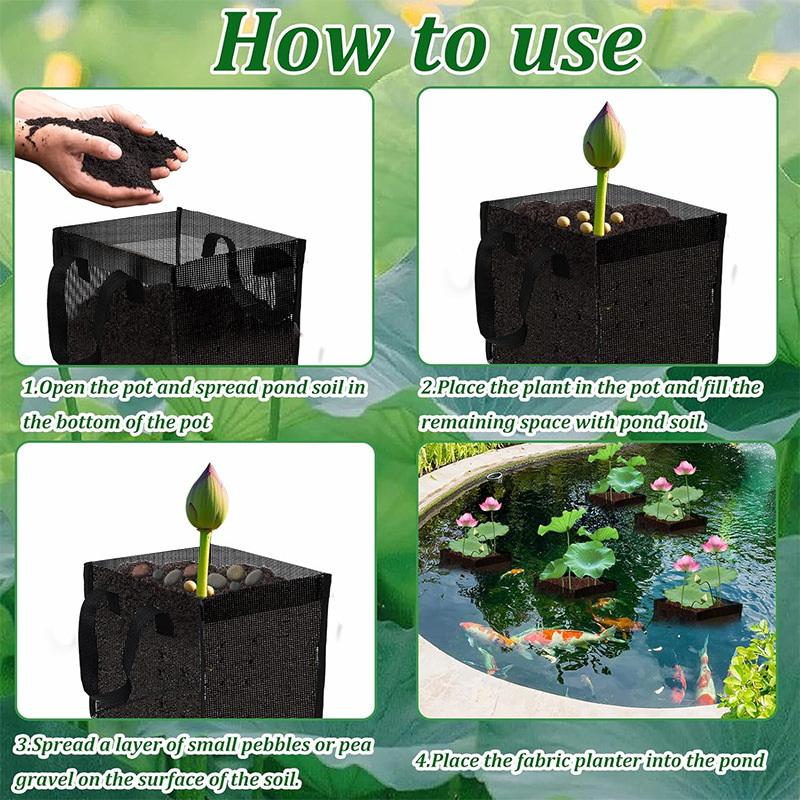 4 Pcs Black Mesh Pond Planting - Aquarium Planted recension och pris