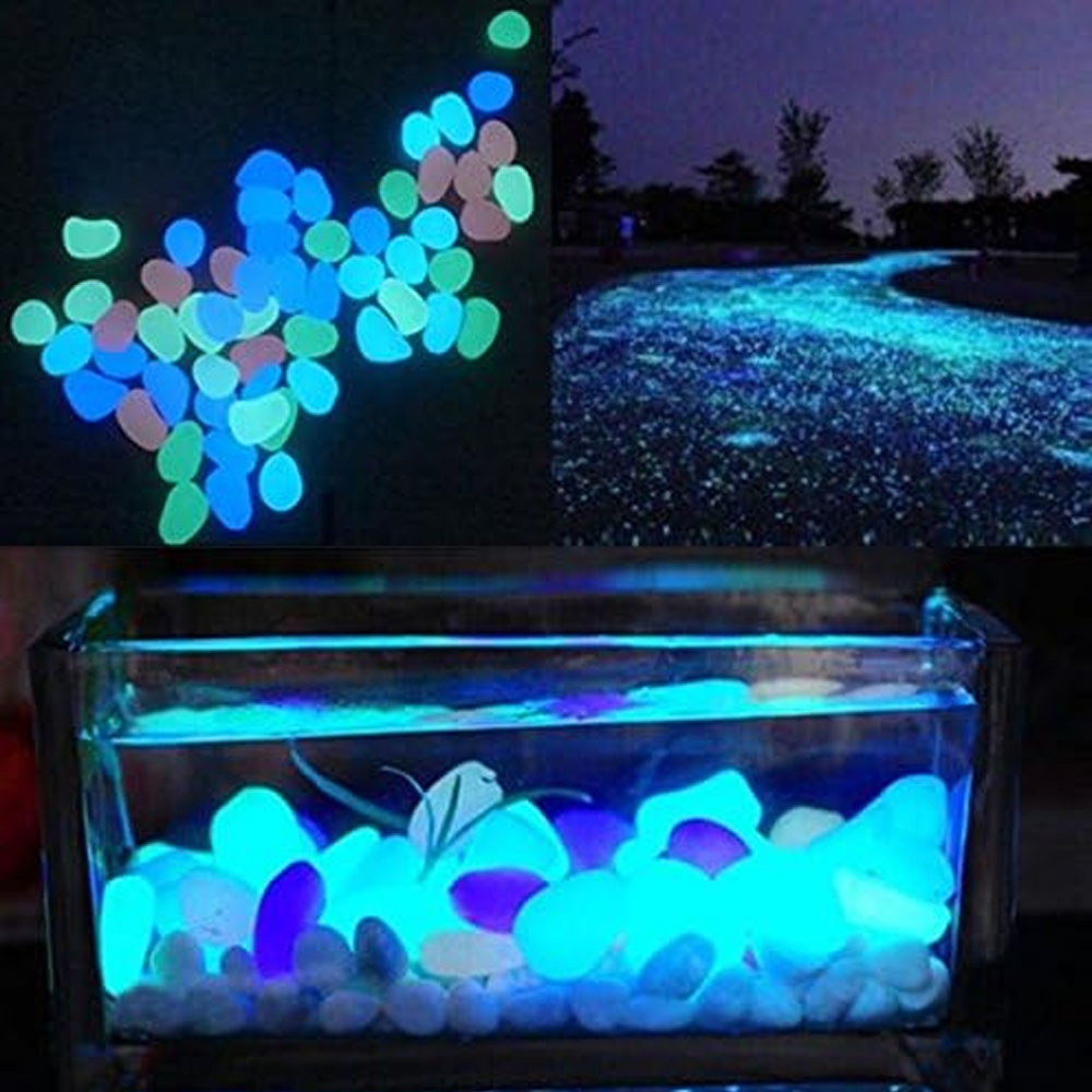 Fish Tank Rocks Glow Blue Pebb - Planted Aquarium With Rocks recension och pris