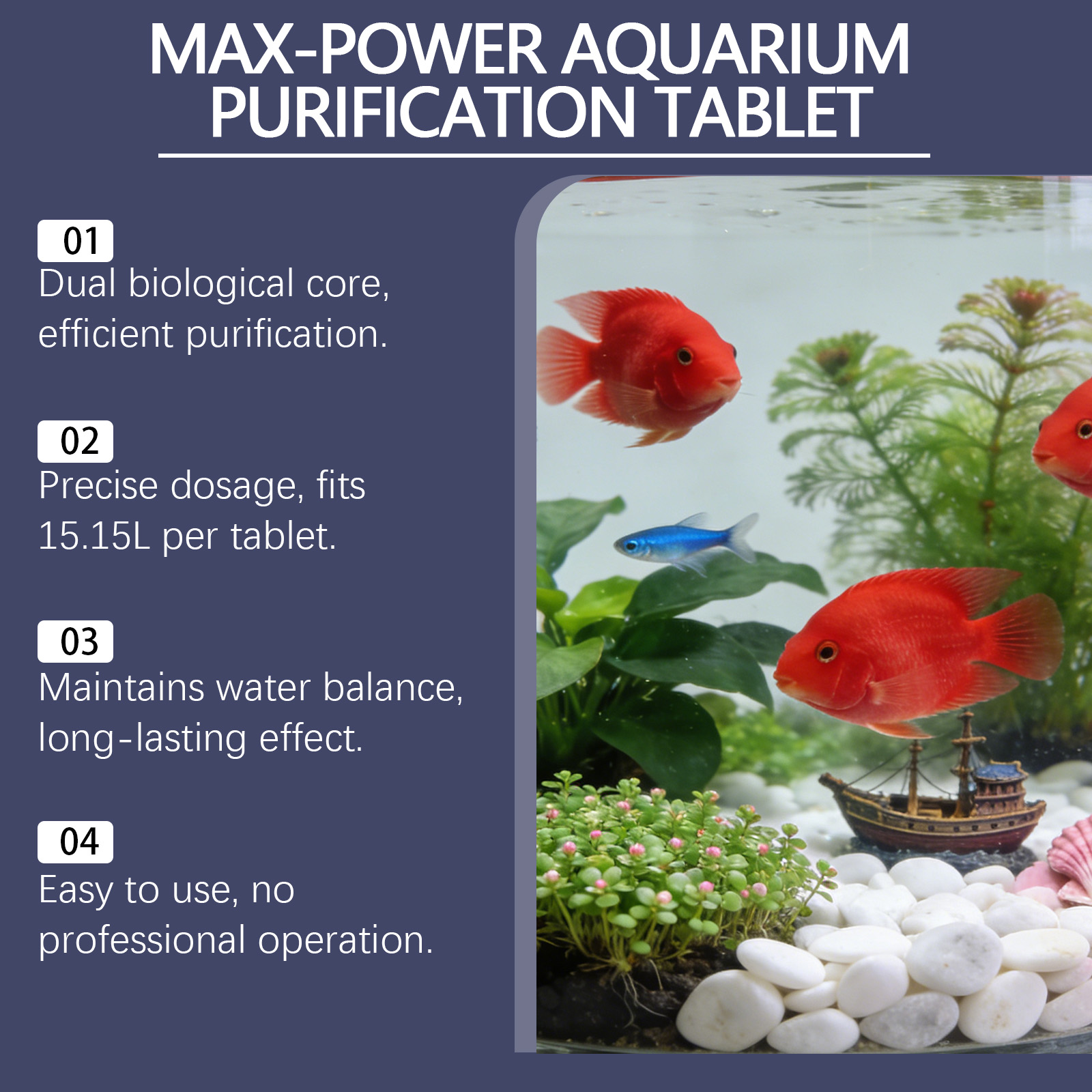 Algae Remover Tablets for Aqua - Planted Aquarium Algae Control recension och pris