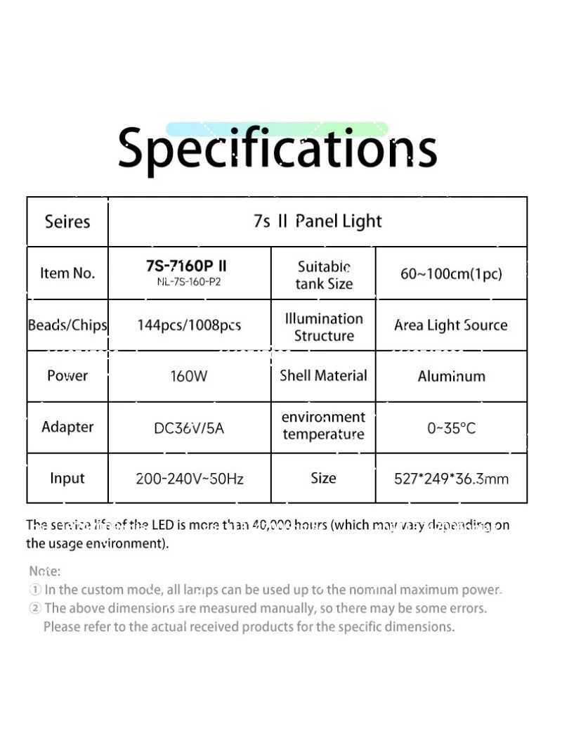 Aquarium LED Light 160W RGB Fu - Aquarium Planted recension och pris